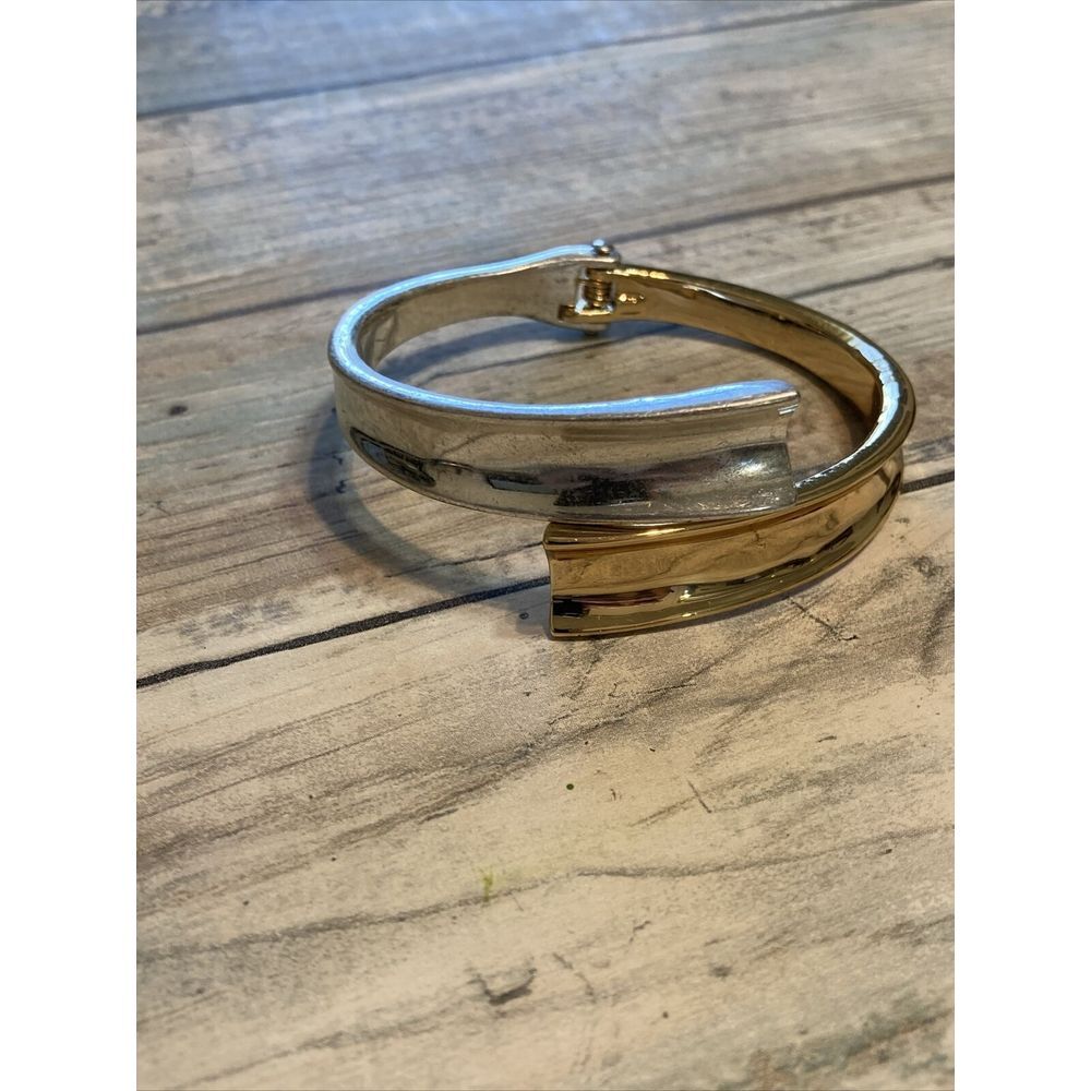 RLM Robert Lee Morris Hinge Silver Gold Plated‎ Bracelet preowned
